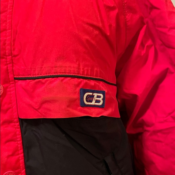 Women's Red and Black Ski Jacket - Picture 2 of 7